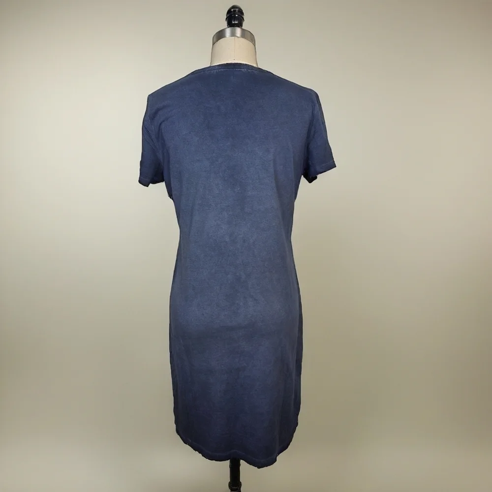 Calvin Klein T-Shirt Cotton Dress Navy M - Picture 2 of 6